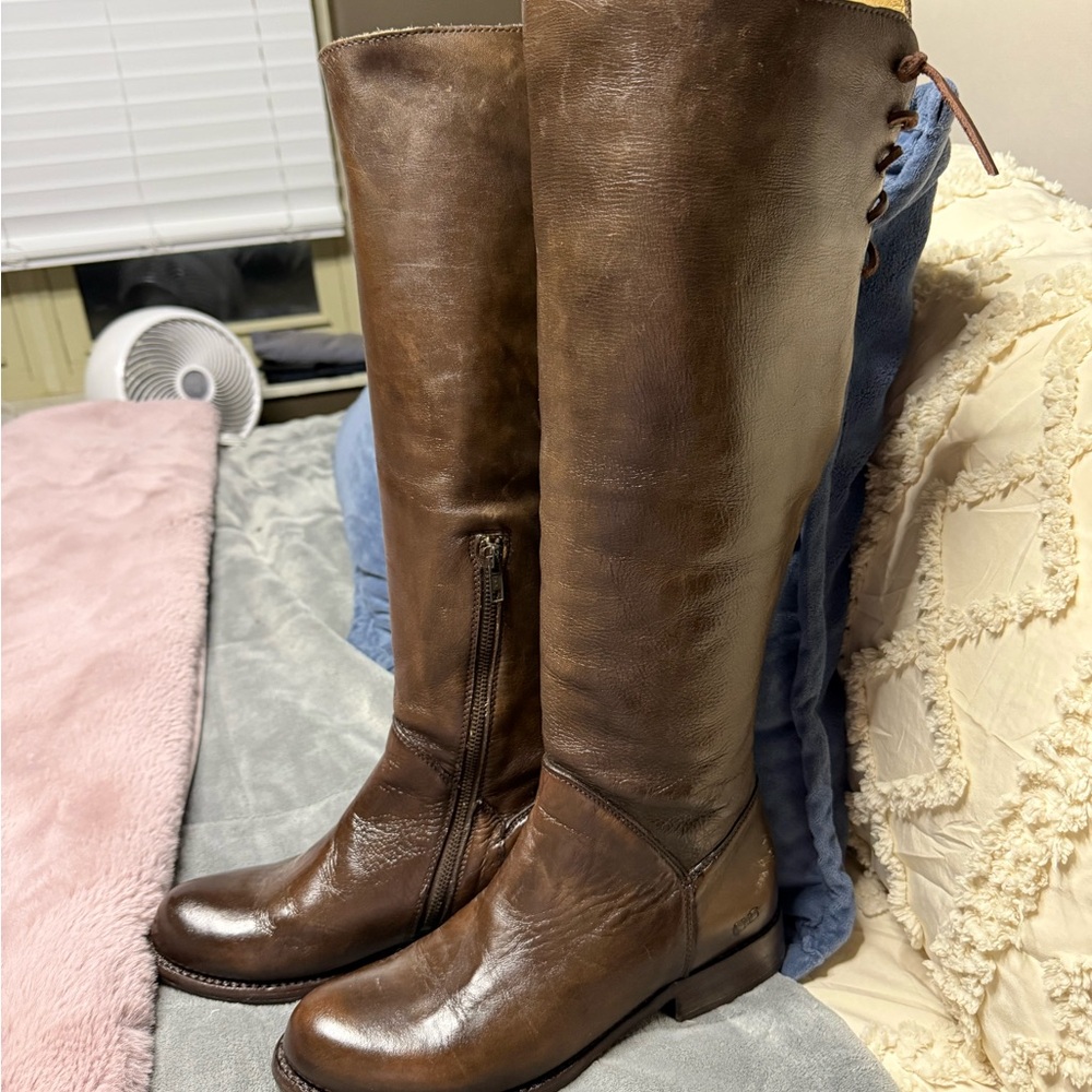 BED|STU Rich Brown Over the Knee Boots